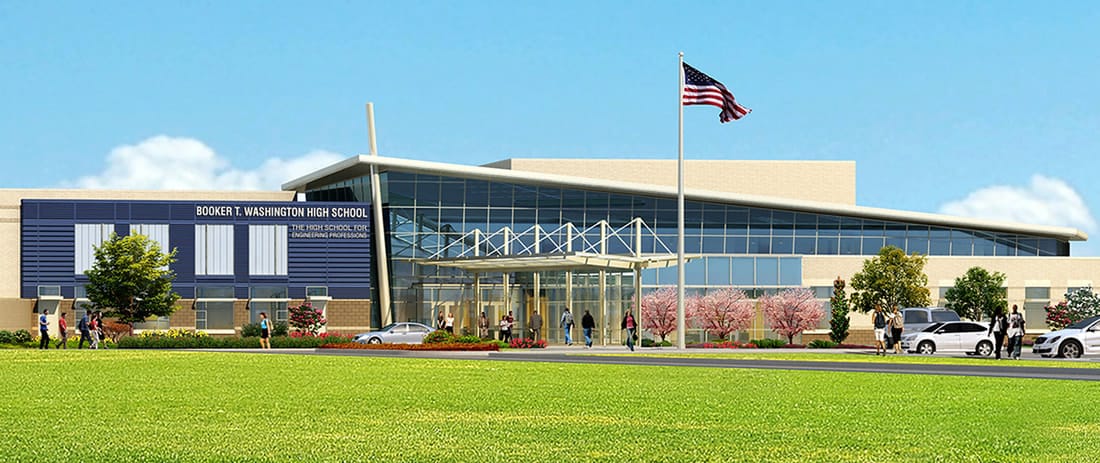 Booker T. Washington High School — HISD institutional campus project